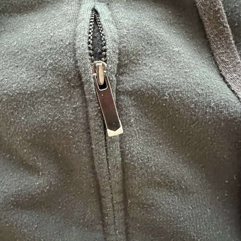 Gap Fit Black Zip Up Jacket Medium - Picture 6 of 7